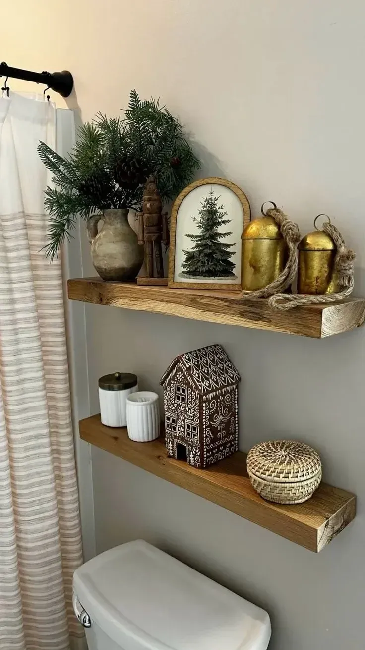 bathroom christmas decor ideas