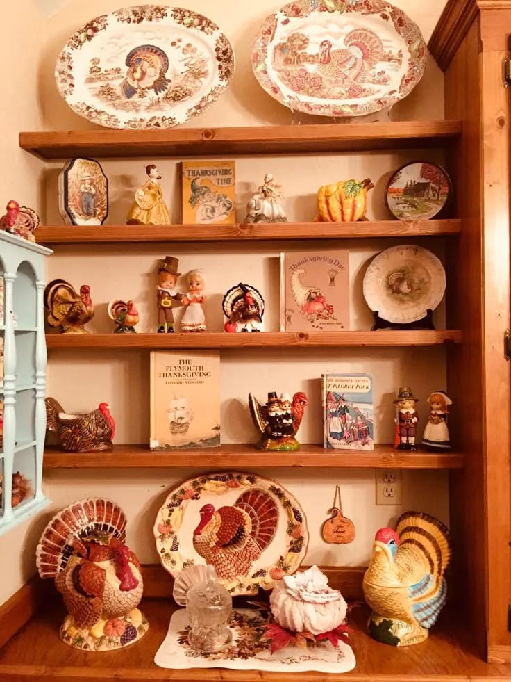 small kitchen vintage thanksgiving decor ideas