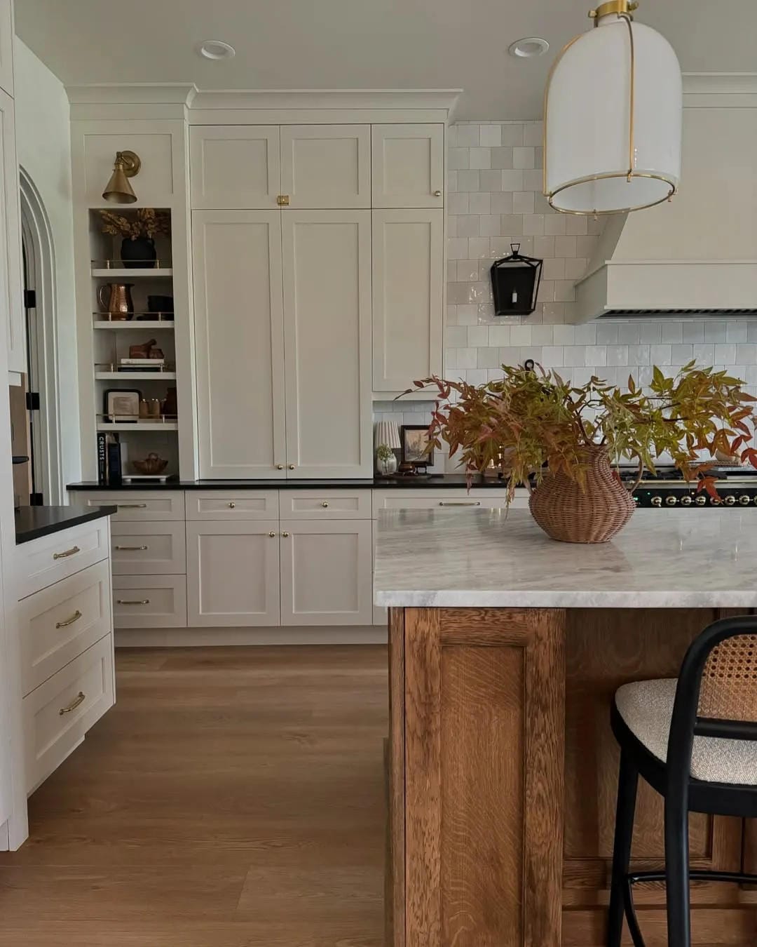 floor tile ideas for kitchen with white cabinets