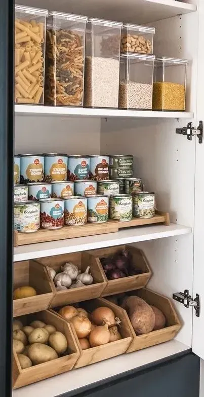 labeled small pantry organization ideas