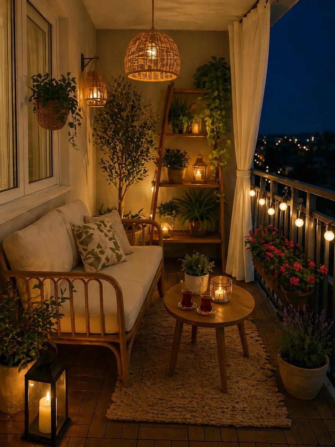 cozy small balcony decor ideas