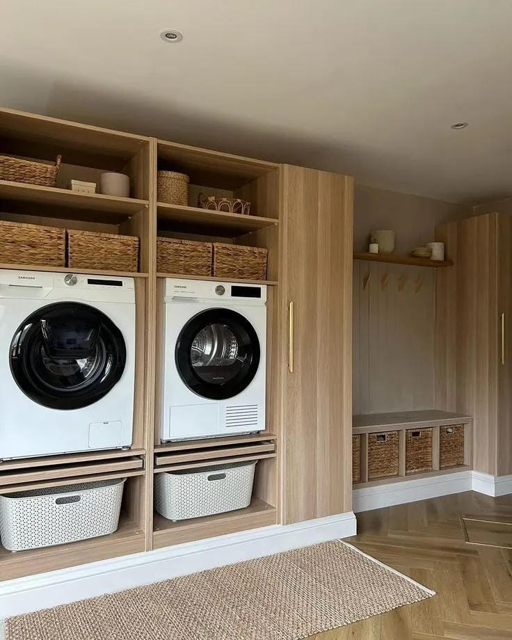 small laundry mudroom combo