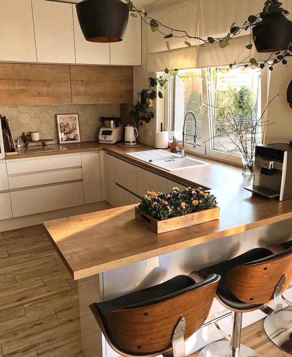 flooring ideas for kitchens with white cabinets