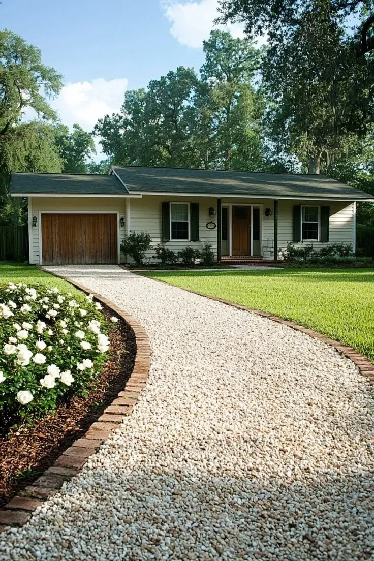 edging driveway landscape ideas