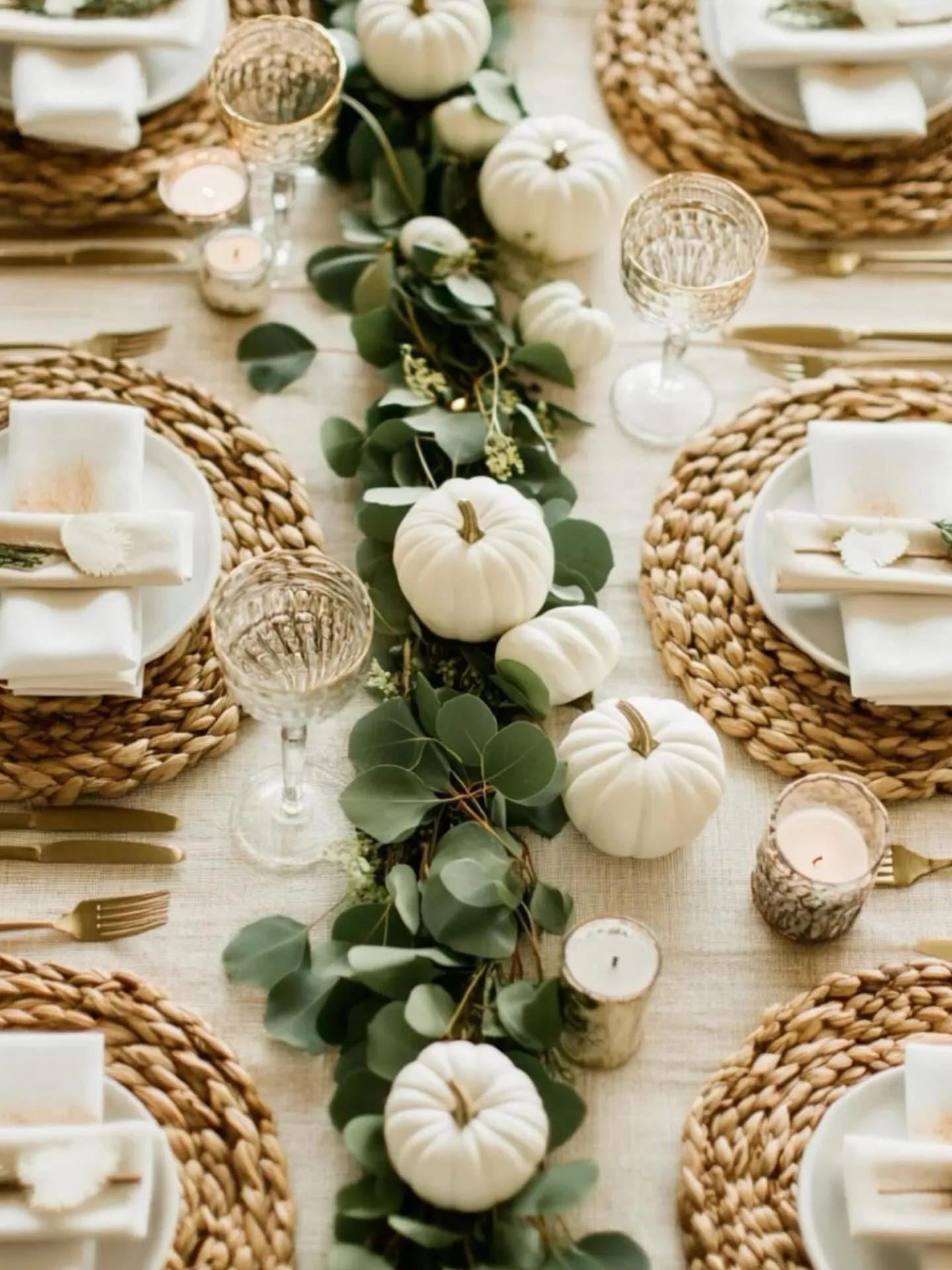 simple thanksgiving table decor ideas