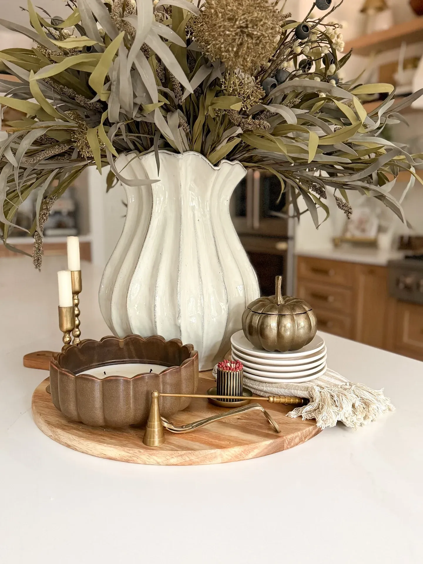 budget friendly fall kitchen decorations