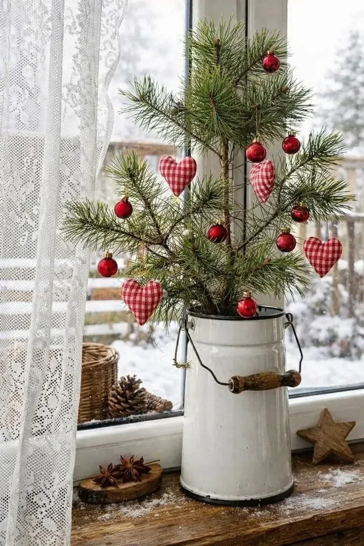 Christmas bedroom christmas window decor
