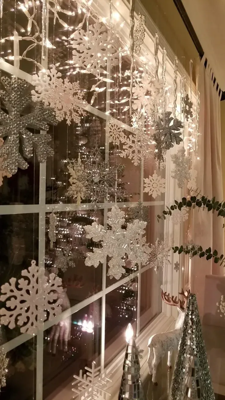 cozy Christmas styling christmas window decor