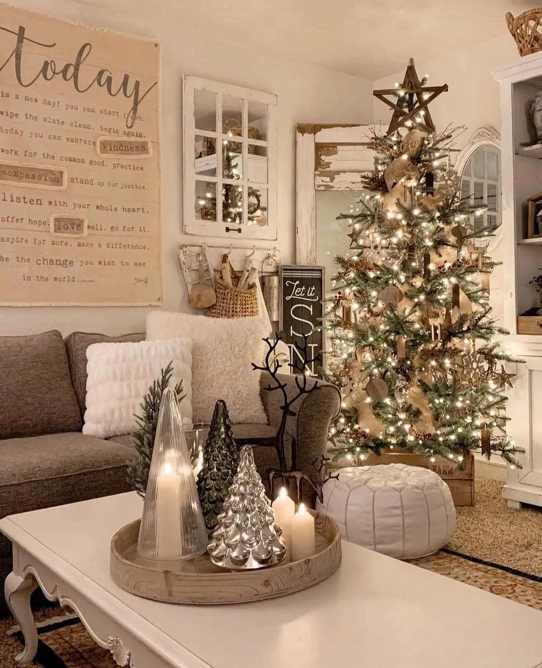 Vintage Christmas centerpiece ideas