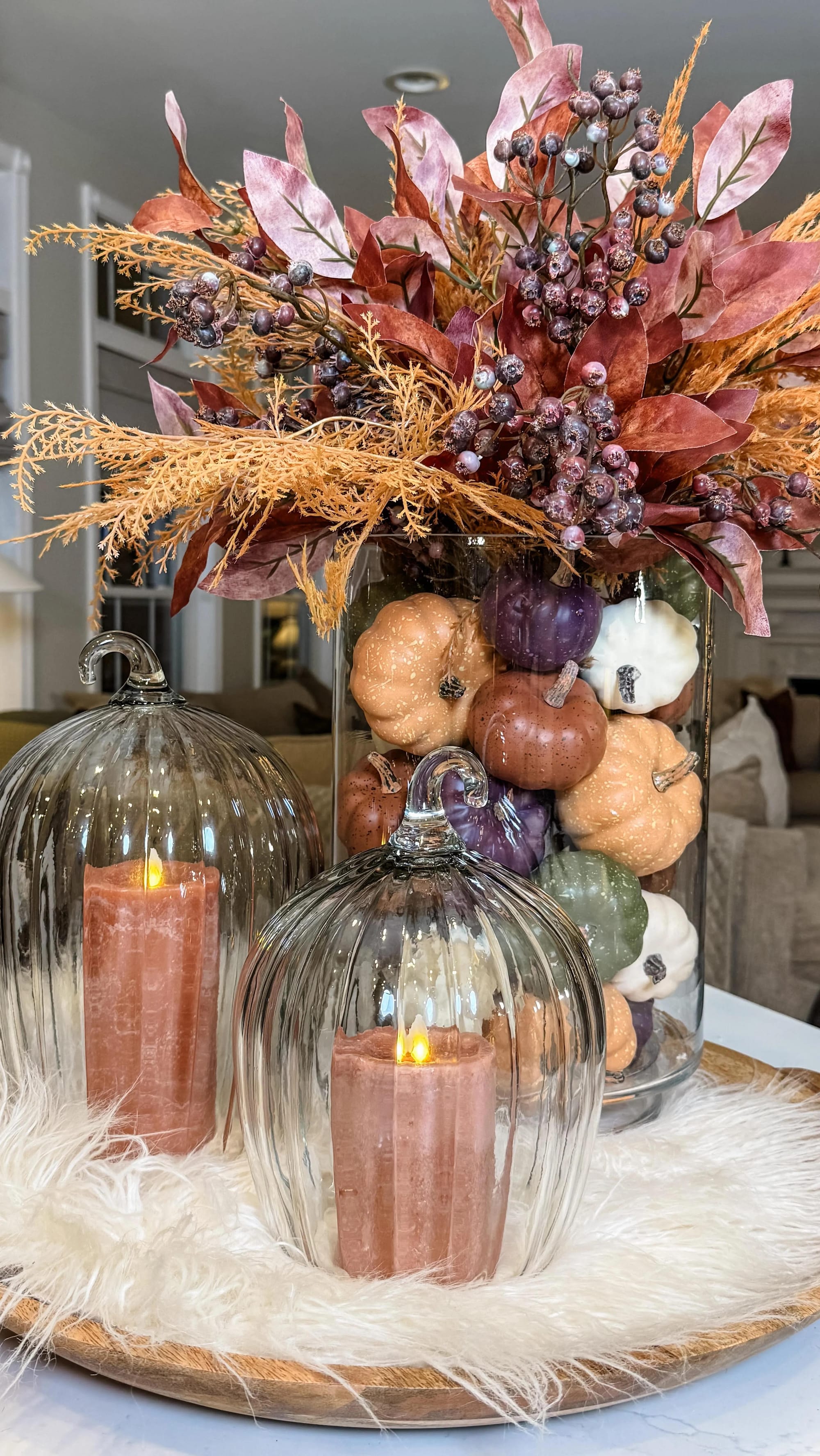 pretty fall table centerpiece ideas